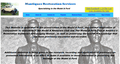 Desktop Screenshot of mantiquesresto.com